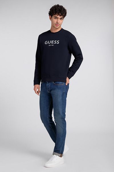 Guess BOX CN SWEATSH - ECO SLEEK POLY COTTON FLEECE