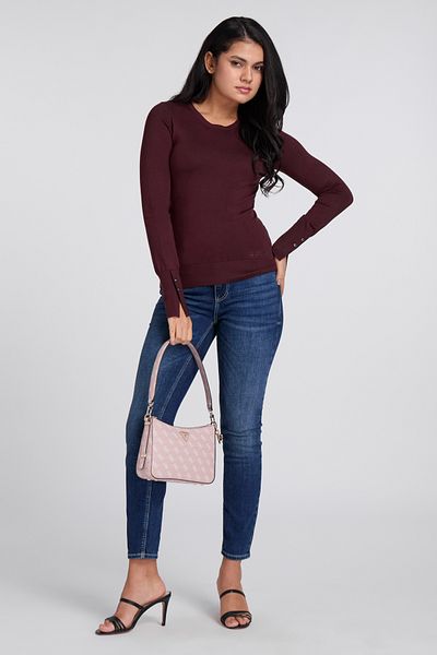 Guess ELINOR RN LS SWTR - ECO VISCOSE بولي هولي يارن