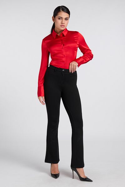 Guess LENA SEXY FLARE PANT - NEW RECYCLED MERCY PONTE 380