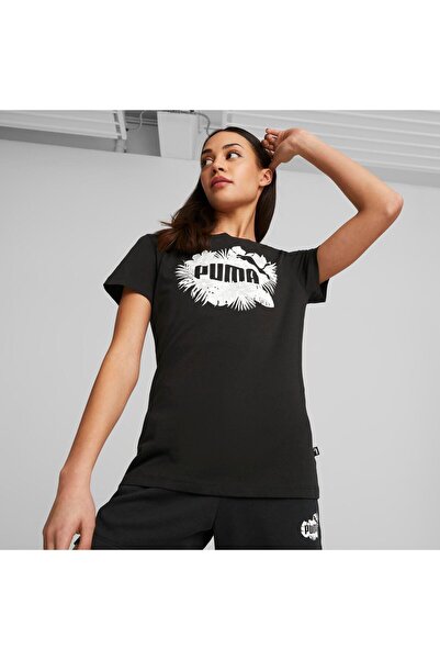 Puma تي شيرت ESS+ FLOWER POWER من PUMA باللون الأسود