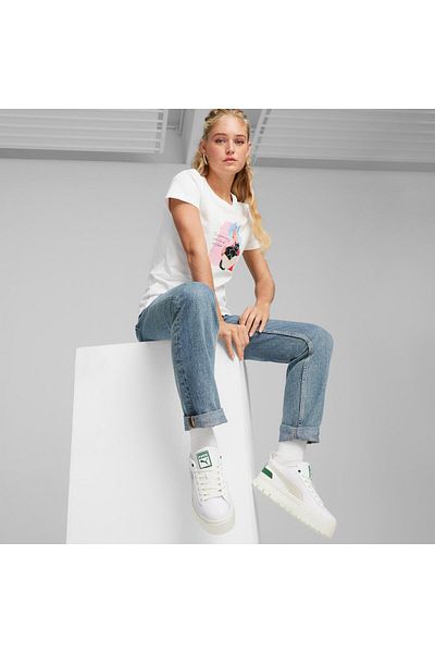Puma Puma Mayze Lth Wn S - White-Vine Fabric