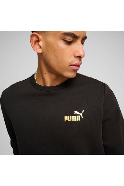 Puma ESS TAPE MINIMAL GOLD Crew FL PUMA Black