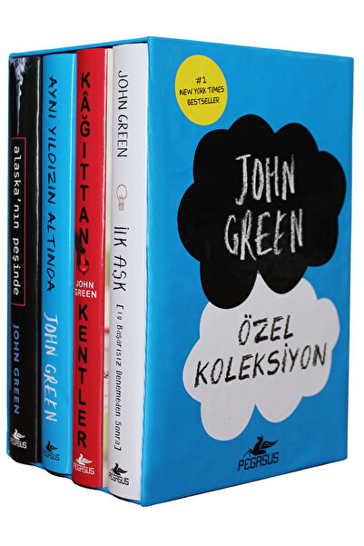 Pegasus Yayınları John Green Özel Koleksiyonu Kutulu Set (Ciltli 4 Kitap) - J...