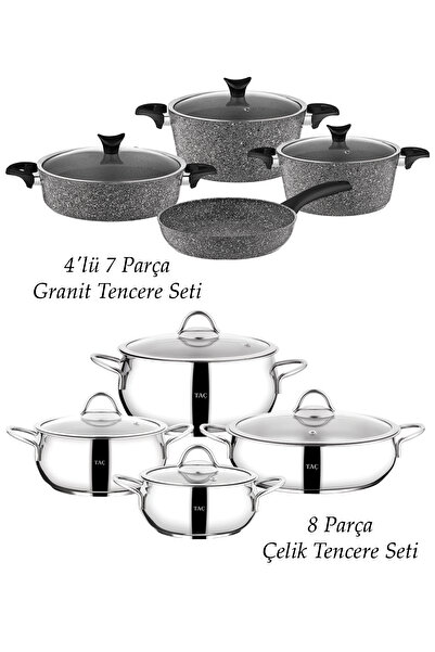 Taç 15 Parça Tencere Seti