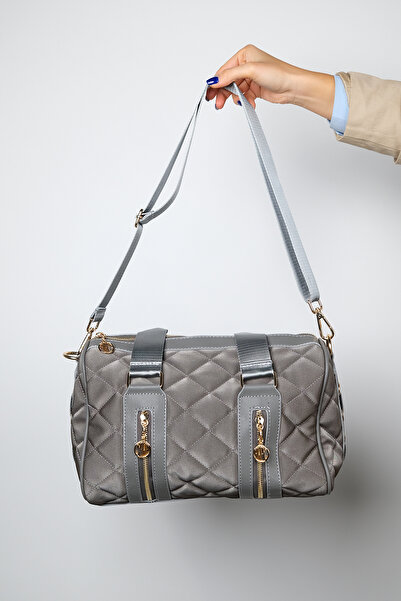 LuviShoes Liebes Gray Quilted Women's Handbag