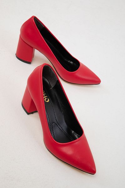 SOHO Red Women's Classic Heeled Shoes 18511