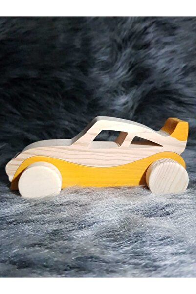 websunday Oyuncak Ahşap Tekerli Yarış Arabası, Çocuklar Için Elyapımı Oyuncak...