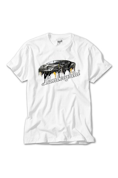 Z zepplin Λευκό μπλουζάκι Lamborghini Flowing