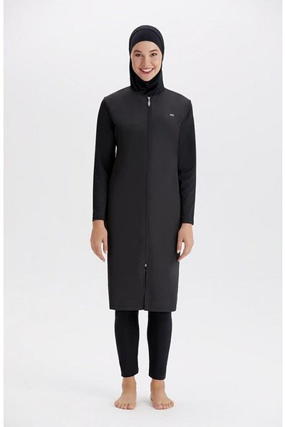 Adasea Μαγιό 1250 Battal Black 2 τεμαχίων Hijab Design