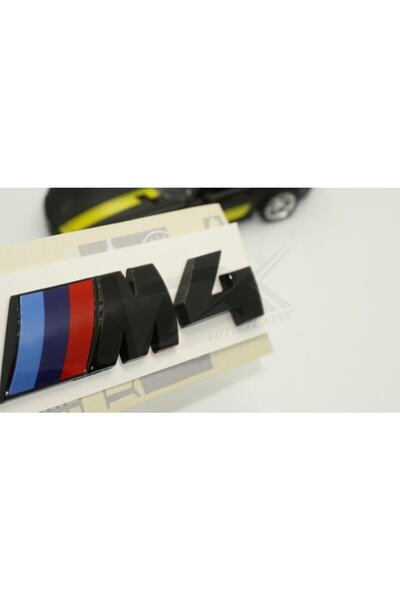 Genel Markalar Bmw M4 Bagaj Parlak Siyah Abs 3m 3d Yazı Logo Orjinal Ürün