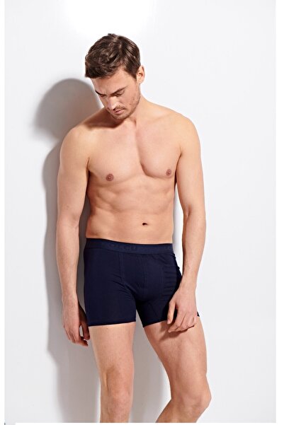 Kolcu Men's Lycra Navy Blue Boxers