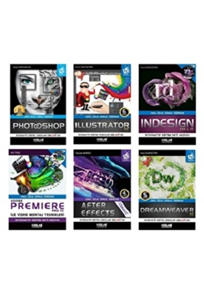 Genel Markalar Adobe Grafik Tasarım Uzmanlığı Seti6 Kitap Takım