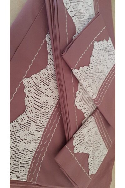 bursa çeyiz طقم غطاء لحاف مصنوع يدويًا من الدانتيل