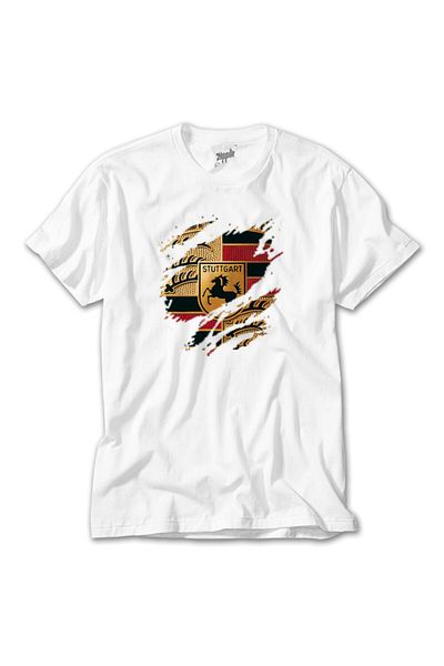 Z zepplin Λευκό μπλουζάκι Unisex Porsche Tear Tear