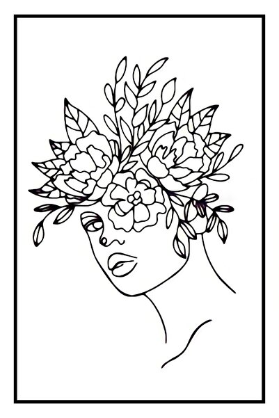 hediyeniburadabul Hbb Art Collection Abstract Design Wooden Painting/Poster