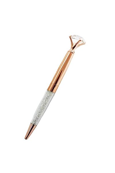 t camp Crystal Stone Twist Ballpoint Pen Rose