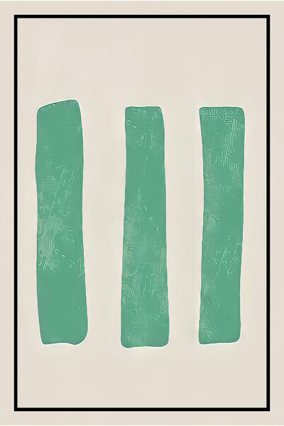 hediyeniburadabul Hbb Art Collection Abstract Design Wooden Painting/Poster