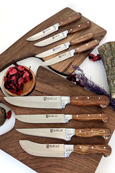 SürLaz Handmade 8 Parça Bıçak Seti Çeyizlik