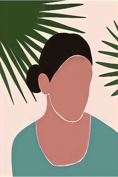 hediyeniburadabul Hbb Art Collection Abstract Design Wooden Painting/Poster