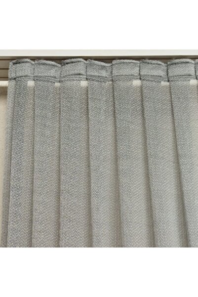 MELTEM PERDE DİKİMEVİ Tül Fon Perde 100 X 270 1/3 Sık Pile Tek Kanat