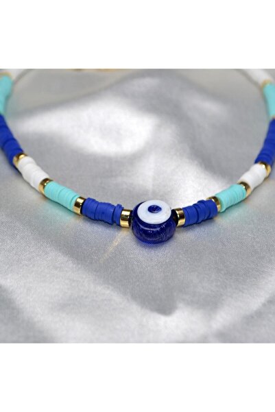 Y&M PERLA ACCESSORİES Kadın Nazar Boncuklu Fimo Kolye