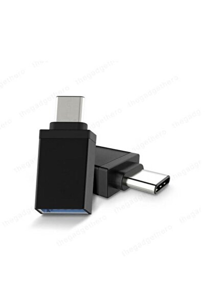 WOZLO Type C Otg Çevirici Type-c To Usb 3.0 Dönüştürücü - Siyah