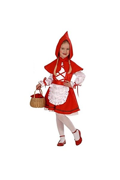 MY Kostüm Kırmızı Başlıklı Kız Çocuk Kostümü