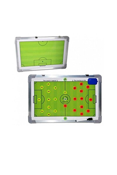 Genel Markalar Futbol Taktik Tahtası - Çift Taraflı Mıknatıslı Aleminyum Çerç...