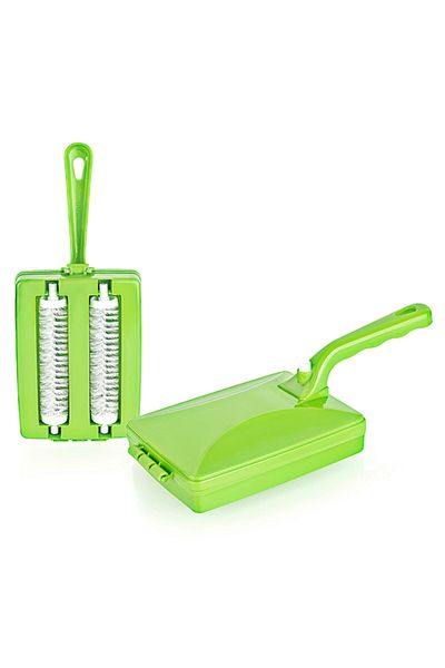 İndiriminVar Double Brush Handle Dust Container Crumb Cleaning Purse