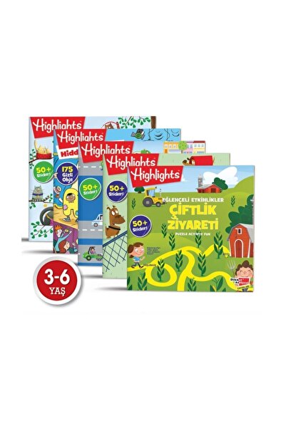 Dikkat Atölyesi Yayınları Sticker Eğlenceli Etkinlikler 5'li Set