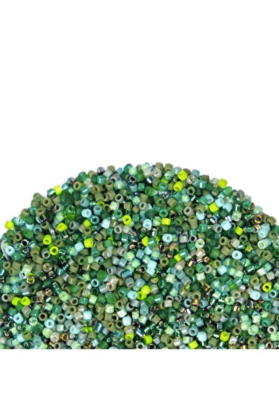 Prestij Boncuk Мъниста Miyuki Delica 11-0 в зелени нюанси