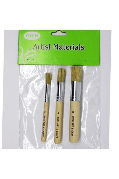 Rich Stencil Brush Set 3 Pieces No 2 4 6