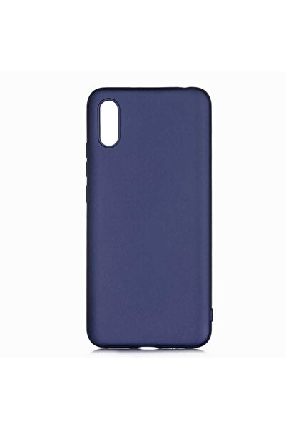 Nezih Case Xiaomi Redmi 9a Uyumlu (SOFT TASARIM) Yumuşak Silikon Kılıf Lacivert