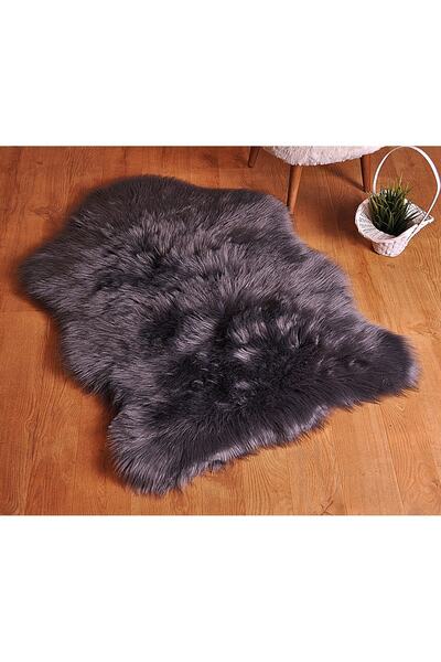 Tappeto Akrilik Suni Kuzu Kürkü Post Antrasit