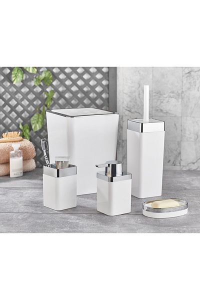 Noble Life Life Plus 5-Piece Bathroom Set White