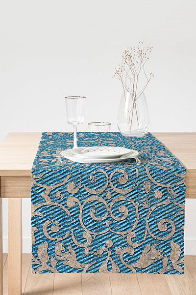 Realhomes Μοντέρνο Suede Runner με ψηφιακή εκτύπωση ειδικής σχεδίασης