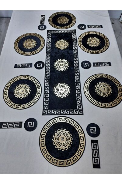 SEHARA 19-предметний сервіз для 6 осіб - оксамит, чорно-золотий бігунок/амери...