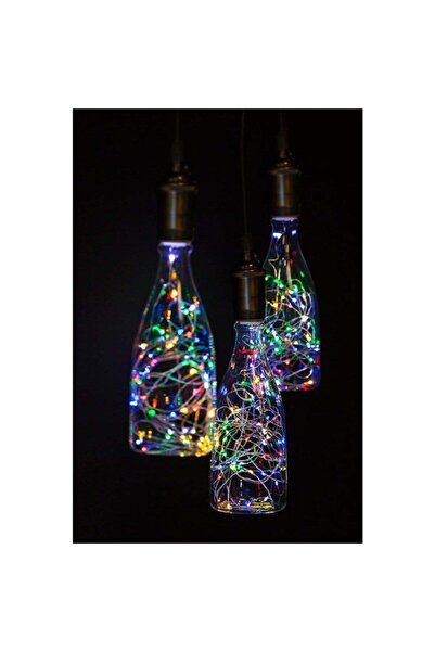 Anycast 5mt Peri Rgb 50 Led Pilli Noel Parti Yılbaşı Ağaç Dekoratif Aydınlatma Lambası Animasyonlu Süsleme