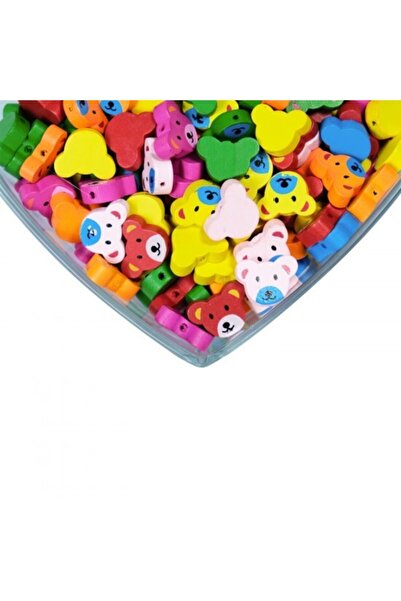 Prestij Boncuk خرز خشبي على شكل كوالا من Prestigeboncuk بألوان مختلطة 25 قطعة