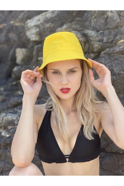 Orçun Özkarlıklı Unisex Yellow Fisherman Hat Bucket Hat