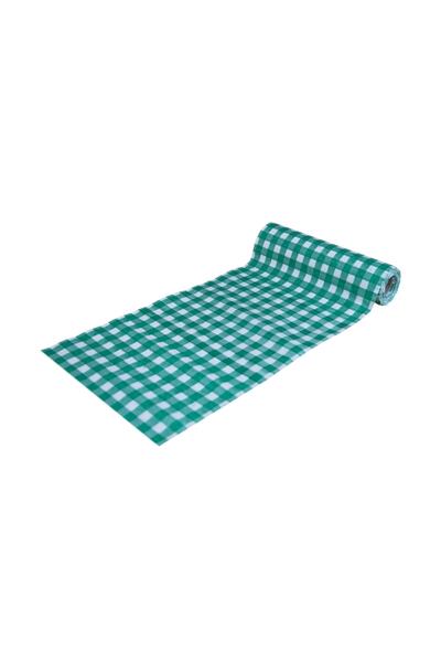 bizdeneve Față de masă verde Practis de unică folosință, față de masă în caro...