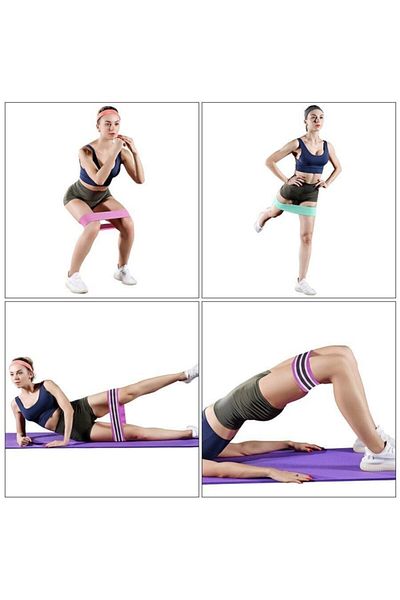 TechnoSmart Green Loop Band Resistance Band Sports Exercise Aerobics Pilates Squat Band Fitness Yoga