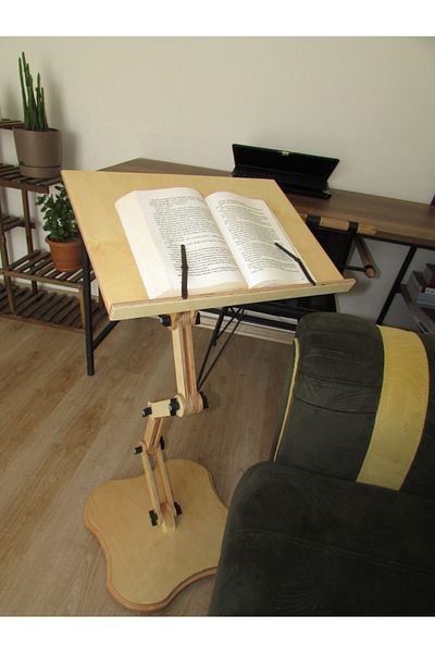 Manidar Hediye Adjustable Book Reading Table Book Laptop Stand