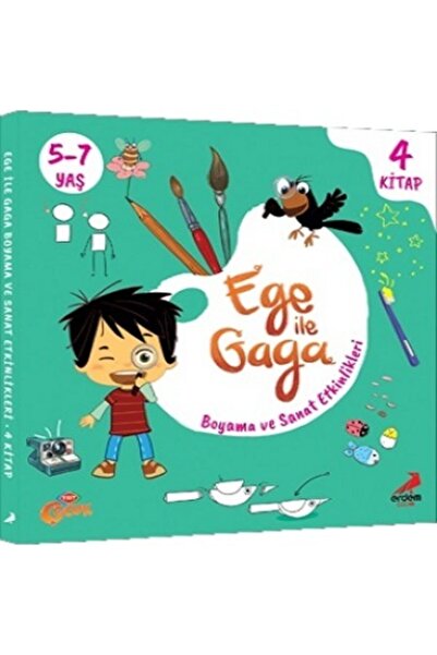 Erdem Yayınları Ege ile Gaga Boyama ve Sanat Etkinlikleri Seti 4 Kitap Takım