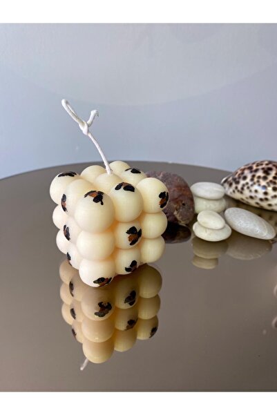 Rosecandles.co Leopar Desenli Klasik Bubble Frappuccino Kokulu
