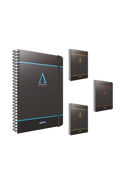 Gıpta 120 Sheets 17x24 Academia Spiraled Hard Cover Lined Notebook 3775