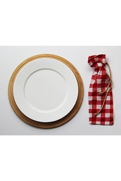 Çizgikare Husă roșie pentru furculiță și cuțit (prețul este pentru 4 bucăți)