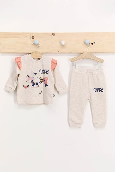 U.S. Polo Assn. U.s. Polo Assn Kremmelanj Kız Bebek Takımı
