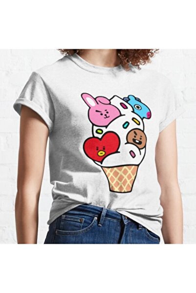 GALASHOP تيشيرت كلاسيكي آيس كريم Bt21 موديل 15125