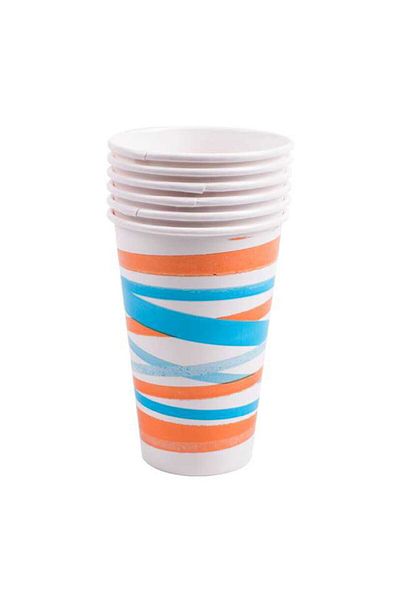 Leva House Cardboard Cup 6 Pieces 12oz
